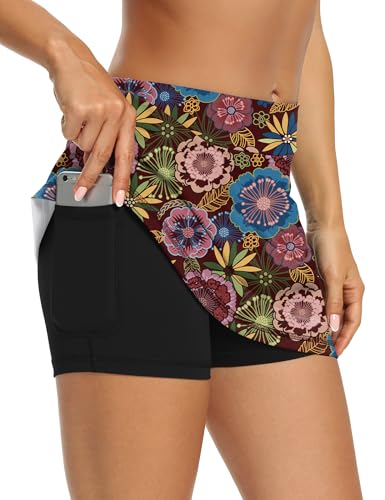 Image of LouKeith Tennis Skirts for Women Golf Athletic Activewear Skorts Mini Summer Workout Running Shorts with Pockets