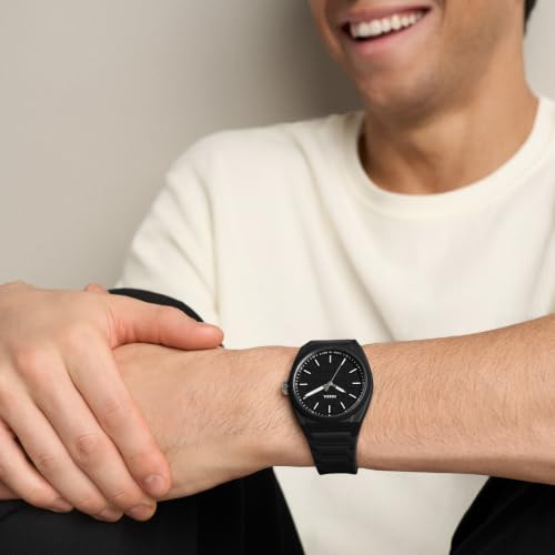 Image of Fossil Men's Everett Quartz Stainless Steel Watch, Three-Hand Watch for Men