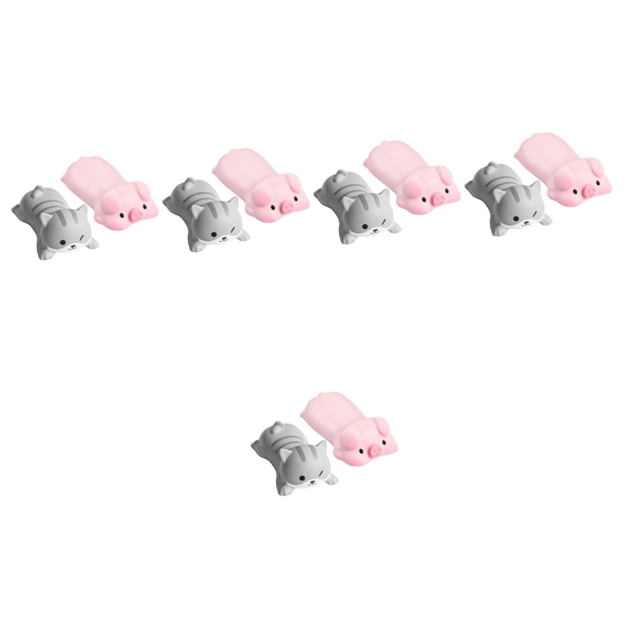 TEHAUX 10stücke Ergonomische Handgelenkauflagen Für Und Mauspad Und Rosa Mit Massagepunkten Druckentlastung Für Büro Und Gaming Leicht Zu Reinigen Und Tragbar