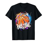 Basketball player basket player dunking jersey graffiti graphic T-Shirt