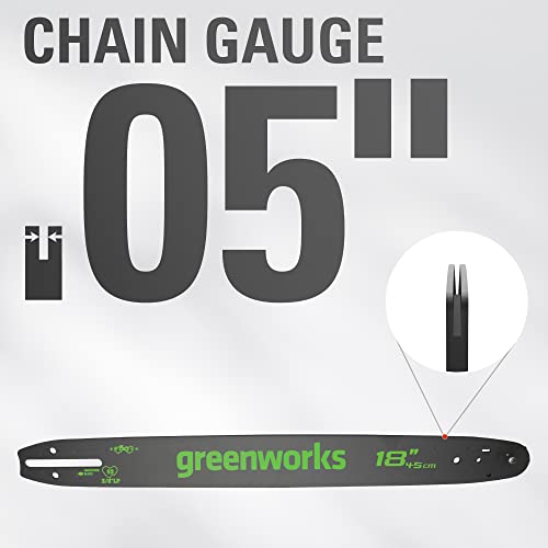 Greenworks 45,7 cm Kettensägenstange und Kette Combo 2904102 – Ansicht 4