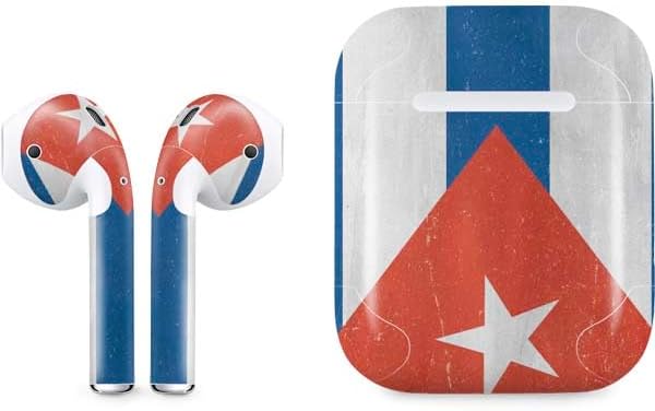 Skinit Decal Audio Skin Compatible with Apple AirPods - Puerto Rico Flag Design