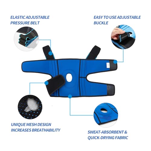Image of DOUFURT Knee Brace for Men & Women, Side Stabilizers & Patella Gel Pads | Plus Size Adjustable Knee Brace Support Relieves Meniscus Tears, Knee Pain, Arthritis, ACL /MCL Recovery, Daily Activities
