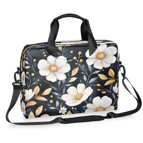 Bolso Portátil Daisy Flower Leaves 15.6 Pulgadas miniatura 1