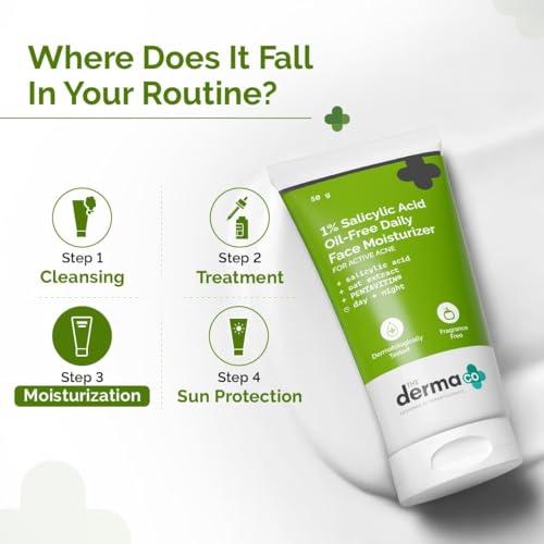 The Derma Co 1% Salicylic Acid Oil-Free Moisturizer 50g - Image 6