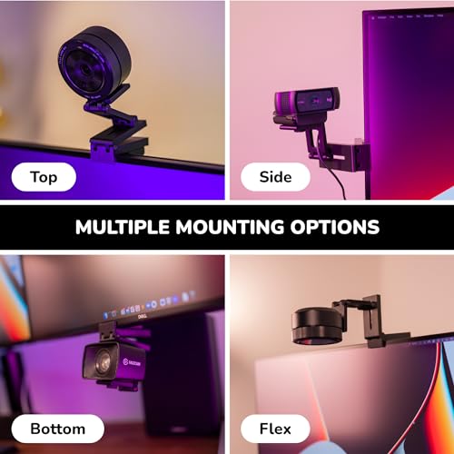 Calibra Suporte para webcam – Suporte de webcam para parte superior do monitor e tela do laptop com