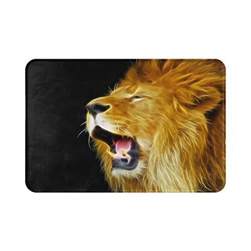 456 Doormats Serie Rey Animal León Felpudo De Entrada Lavable Felpudos Entrada Casa Base...