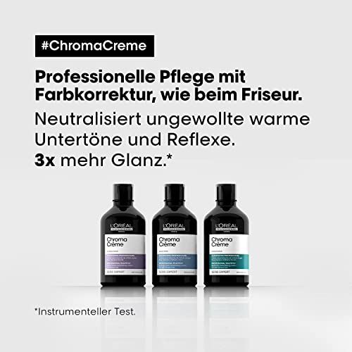 L'Oréal Professionnel Neutralising Shampoo against Yellow-tones, For Blonde to Platinum Blonde Hair, Serie Expert Chroma Crème, 300ml - Image 7