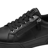 Tamaris Damskie sneakersy Wide Fit Low Leder 8-83701-47 Black 41