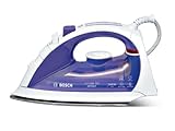 plancha bosch sensixx di 90 Función anti goteo Bosch TDA5657 Sensixx B4 Protect - Plancha de vapor (2400 W, base deslizante, apagado automático, base protectora de tejidos)