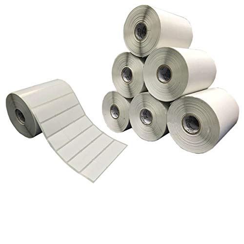 10 Rolos Etiqueta 34x23 Mm 3 Colunas Juntas Couche Adesiva