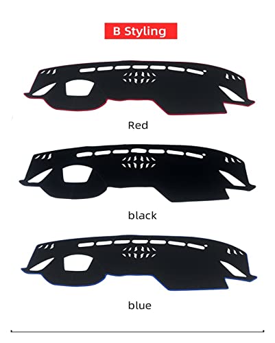 Funda para salpicadero Mazda 6 con elegante acabado y borde rojo 6