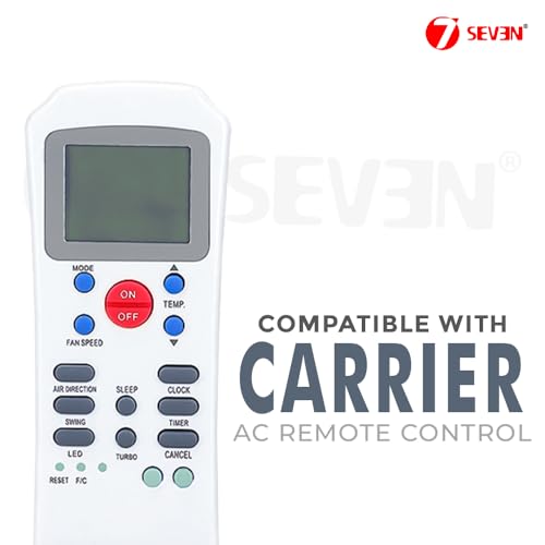 Image of 7SEVEN Compatible for Carrier Ac Remote Original Model 82A Suitable for Split and Window Air Conditioner of 1 1.5 2 Ton Carrier ac