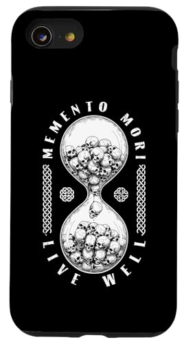 Memento Mori Live Well Skull �����v �X�g�C�b�N �X�g�C�b�N �h�N�� �X�}�z�P�[�X iPhone SE (2020) / 7 / 8 �p