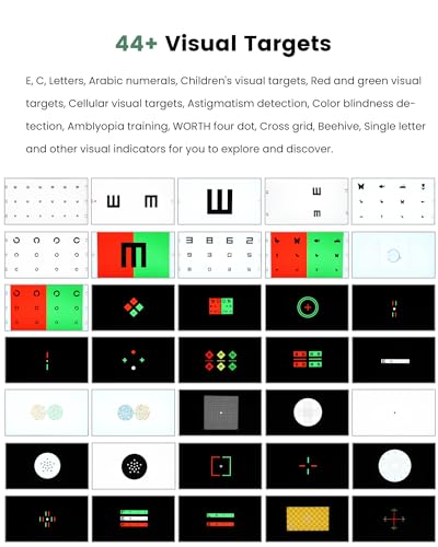 Image of Huanyu Visual Acuity Chart Digital 23inch LCD Electronic Optical Eye Charts with 44+ Visual Targets Frame-Less Full Screen Visual Acuity Chart Digital with Remote 21.5inch Bundle