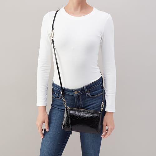 Image of HOBO Darcy Leather Convertible 3-in-1 Crossbody Bag with Removable & Adjustable Strap, Exterior Phone Slip Pocket