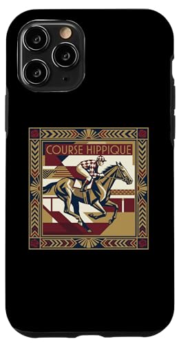 Course Hippique Art Deco Horse Racing Jockey �X�}�z�P�[�X iPhone 11 Pro �p