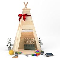 Big Game Hunters Wooden Teepee Playhouse – Indoor & Outdoor Children