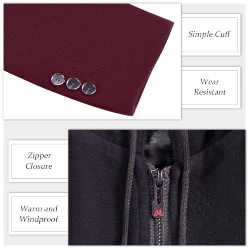Image of APTRO Men's Wool Trench Coat Hoodie Winter Top Coat