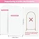 JEBUTU 2,2x1,2m (7,2x4ft) Bogen Hintergrund Abdeckung Weiß, Runde Oberseite, Doubleside, Hochzeitsbogen Hintergrund Abdeckung für Hochzeit, Party Dekoration, Geburtstag, Baby-Dusche, Bankett