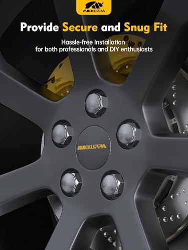 Image of MIKKUPPA M12x1.5 Lug Nuts - Replacement for Honda and Acura, Factory Style Chrome Radius Ball Seat with Washer Wheel Lug nut (20 Pack)