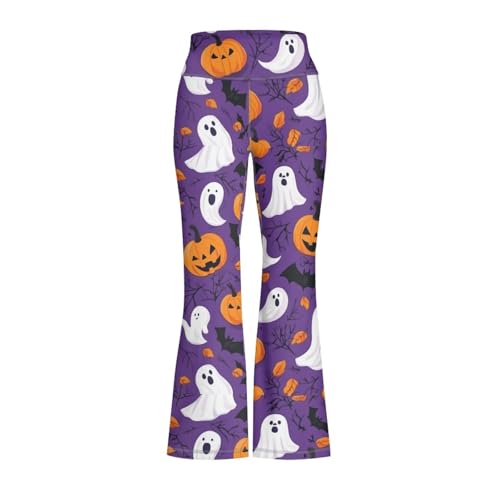 Girls Flare Leggings School to Soccer Practice Stretch High Waisted Comfort Active Sport Dance Yoga Pants4