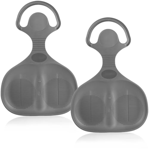 com-four® 2X Schneeflitzer zum Rodeln - Schneerutscher für die ganze...