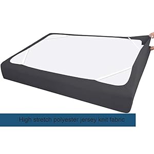 Boxspringcoverkingsizeelasticfabricwraparound4sidesbedskirtsleekalternativeforbedskirtsforhotelhomefitsboxspringsupto13black  Urban Country Home Decor Box spring cover king size elastic fabric wrap around 4 sides bed skirt sleek alternative for bed skirts for hotelhome fits box springs up to 13 black  urban country home decor