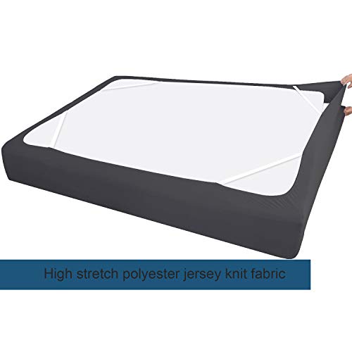 Boxspringcoverkingsizeelasticfabricwraparound4sidesbedskirtsleekalternativeforbedskirtsforhotelhomefitsboxspringsupto13black  Urban Country Home Decor Box spring cover king size elastic fabric wrap around 4 sides bed skirt sleek alternative for bed skirts for hotelhome fits box springs up to 13 black  urban country home decor