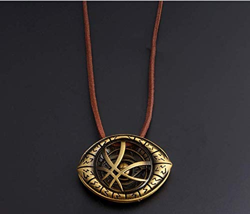 Duoshida 3 Piece Dr Strange Necklace Eye Of Agamotto Costume Prop Infitinity Stone Pendant #TOP5