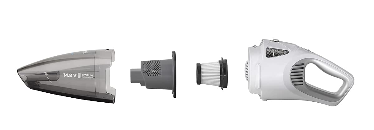 CONCEPT Hausgeräte Concept VP4370 Clean-Aspiradora de Mano (14,8 V, húmedo), Blanco