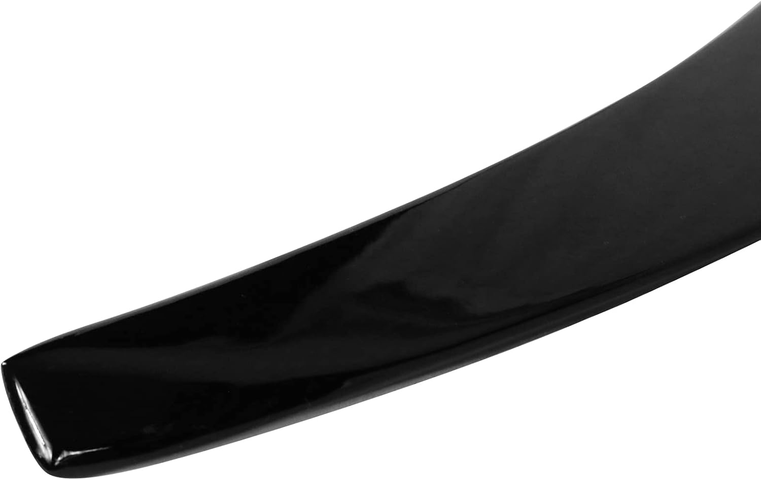 IKON MOTORSPORTS, Trunk Spoiler Compatible with 2017-2023 Tesla Model 3, Gloss Black ABS Plastic IKON Style Rear Spoiler Wing, 2018 2019 2020