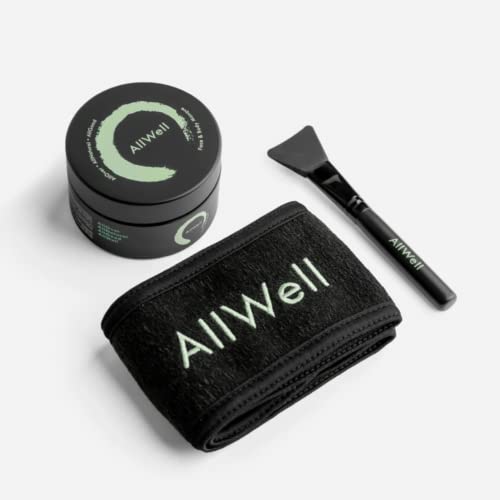 AllWell Beauty Masking Kit | Moisturizing Exfoliating Botanical Radiant Face and Body Mask | With Red Maple, Safflower
