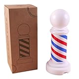 FOMIYES Hair Salon Pole Light: Red White Blue Rotating Neon Sign - Professional Barber Shop Decor - Ideal for Salons, Barbershops, and Storefronts - USB Powered (Batteries Not Included)