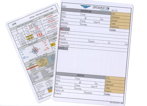 Crystal Pilot VFR IFR Placard Mediano 5.8 x 8.3 in miniatura 2