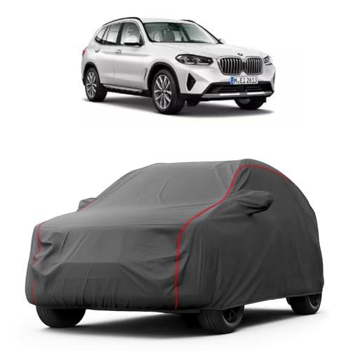 Image of Heavy-Duty Car Cover for Compatible with BMW X3 (2022 to 2025 All Models) Deluxe Car Protection Cover - Waterproof & UV-Resistant All-Season Exterior Protection