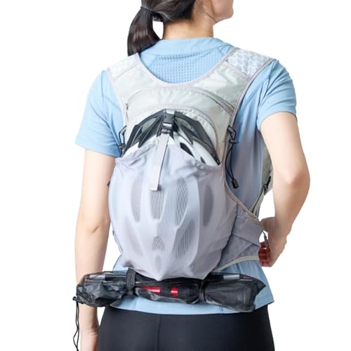 Mochila de hidratación para senderismo, ligera y reflectante, bolsa de hidratación con tanque, correas ajustables transpirables | para senderismo, ciclismo, montaña,