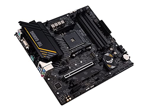 TUF GAMING B550M-E, Scheda Madre Gaming micro ATX, AMD B550 (AM4), PCIe 4.0, 2x M.2, DP, HDMI, D-Sub, USB 3.2 Gen 1 Type-C, USB 3.2 Gen 2, BIOS FlashBack, Aura Sync RGB, Nero - Scheda madre - Immagine 3