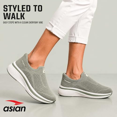 Image of ASIAN Wonderwalk Pro-01 Men's Premium Walking Shoes with Lightweight Knit Design | Soft Cushion Comfort, High-Grip Outsole, Breathable Knit and Supportive Daily Walk Performance