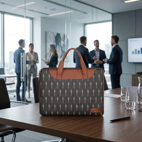 Image of Futopia Stylish Printed Laptop Sleeve Bag 15.6-16 Inch with Handle | Laptop Case Cover | Water Resistant & Shockproo | Padded Interior | Laptop, Notebooks Bag