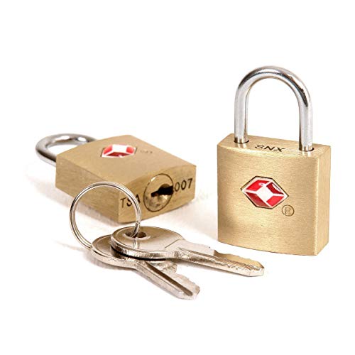 Preisvergleich Produktbild Travel Blue 2x Tsa-schloss, messing, Bügelweite 20mm, 023