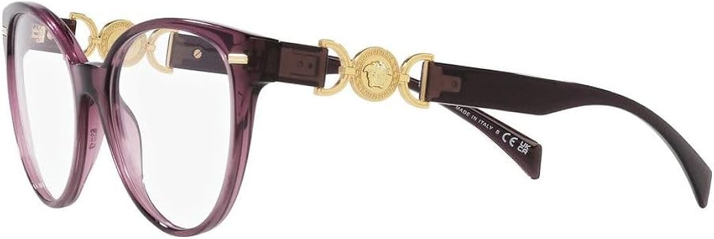 Amazon.com: Versace VE 3334 Transparent Violet 53/17/140