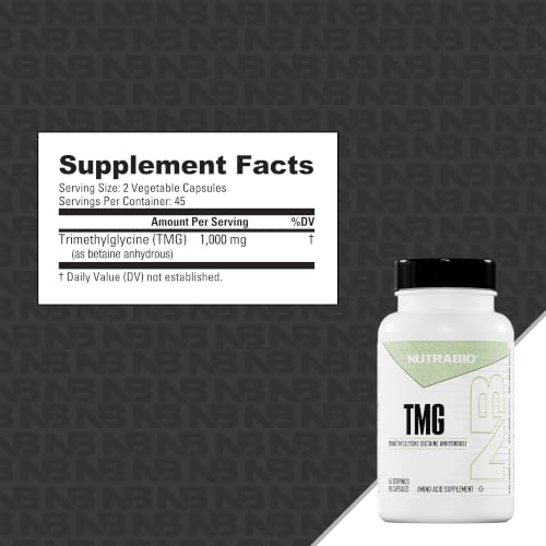 NutraBio TMG Betaine Anhydrous Capsules