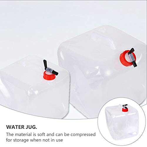 Tanque de água dobrável dobrável BESPORTBLE, recipiente de água dobrável portátil para armazenamento