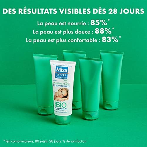 Crème Hydratante Bio Peaux Sensibles Mixa Le Tube De 100ml - vue 5