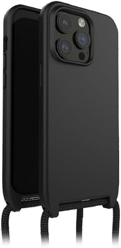 Otterbox Funda React Lanyard MagSafe para iPhone 15 Pro MAX, Negro