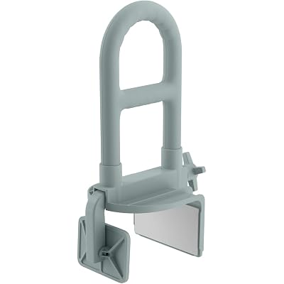 Medline Bathtub Grab Bar w/ Microban – Bathroom Wall Support Handle, Non-Slip Shower Bar, for Elderly, Seniors & Handicapped – 250 Lbs. Capacity