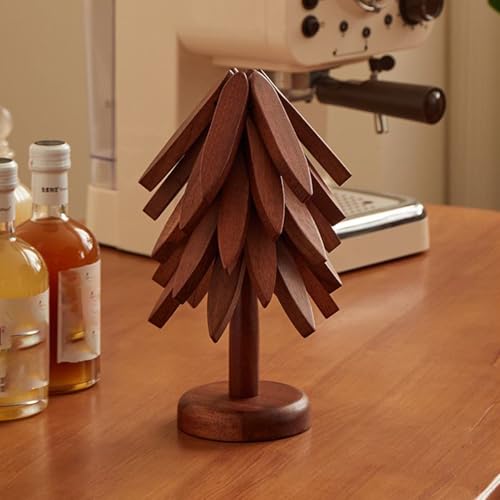 Dessous de plat en bois en forme d'arbre pour protéger vos tables