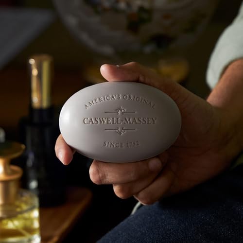 Image of Caswell-Massey LX48 Natural Bar Soap for Men, Moisturizing Body Soap Bar for All Skin Types, Made with Essential Oils & Plant-Based Formula for Soft Skin, Made in USA, 5.8 oz