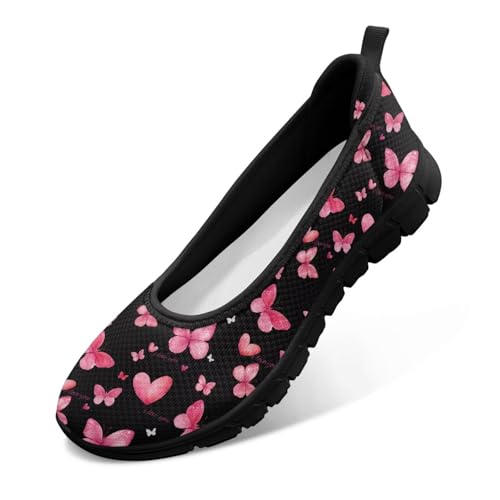 Image of Walking Shoes Women Breathe Mesh Slip On Sneakers Women Comfortable Lightweight